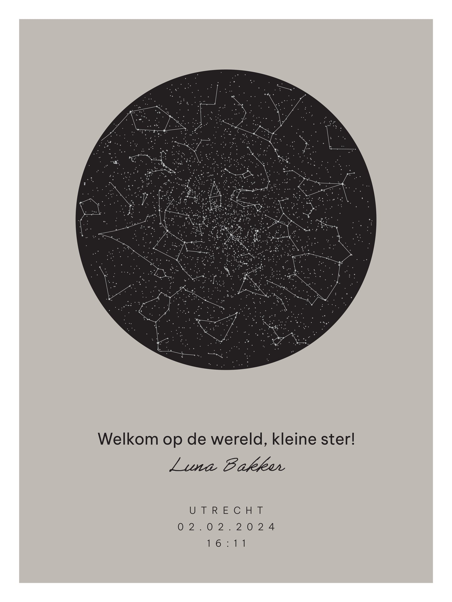 Poster - Geboorte kind