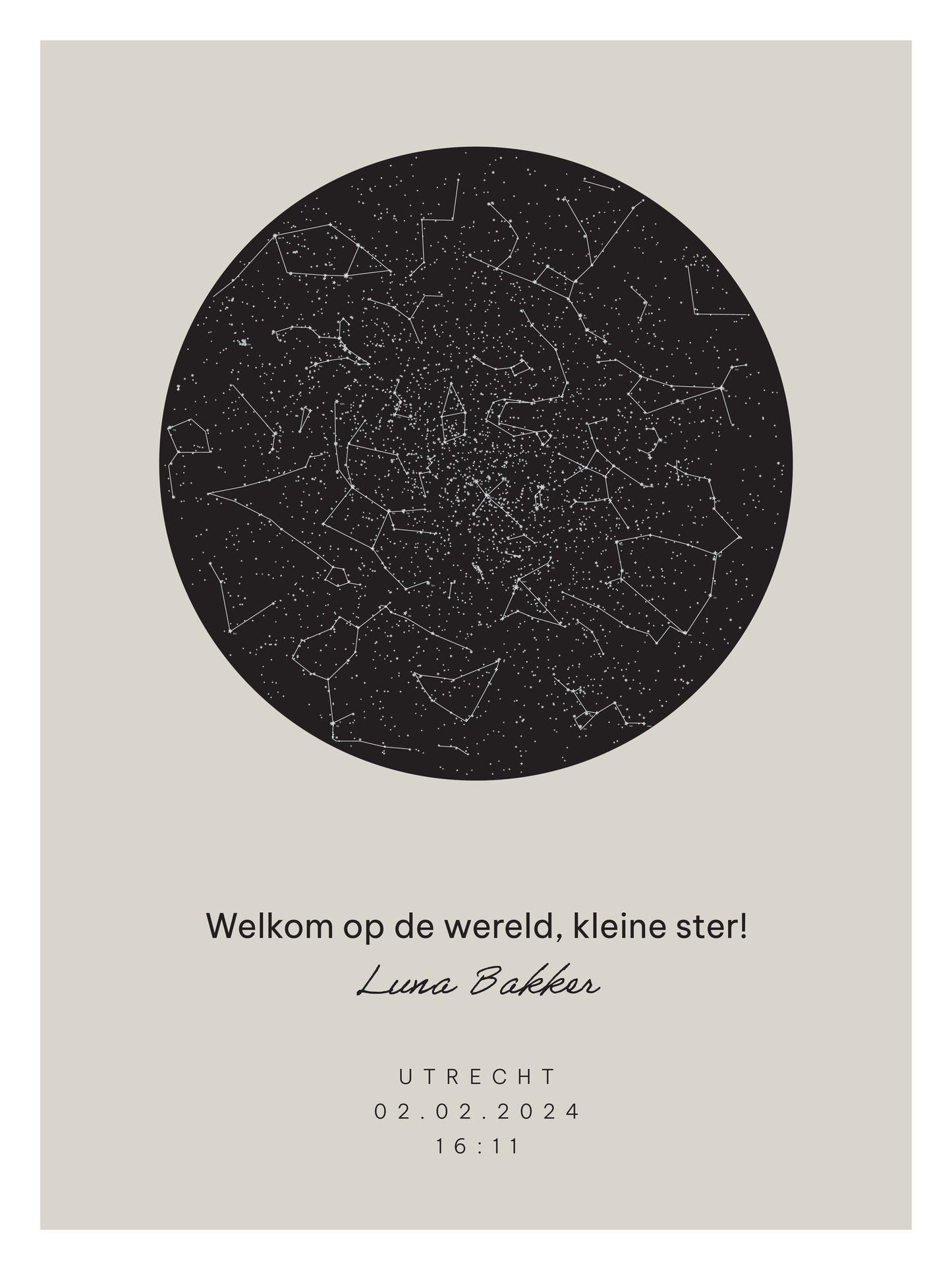 Poster - Geboorte kind