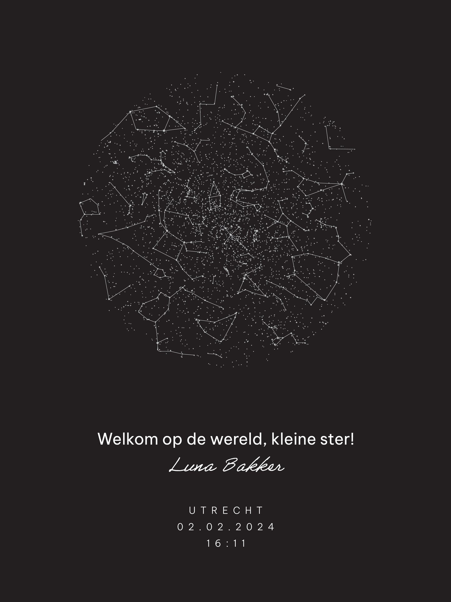 Poster - Geboorte kind