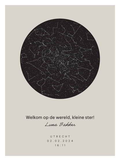Poster - Geboorte kind